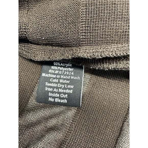 Misook Women’s Brown Striped Knit Open Front Cardigan Duster Size M - Picture 10 of 11